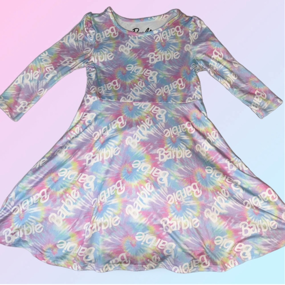 Barbie Multicolor Tie-Dye Casual Dress